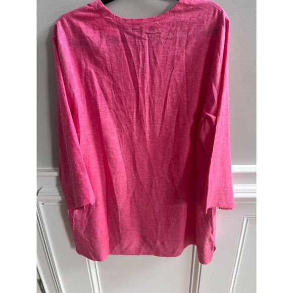 Low Price! Lands’ End Linen Blend Tunic Top – Size Large - Picture 4 of 4